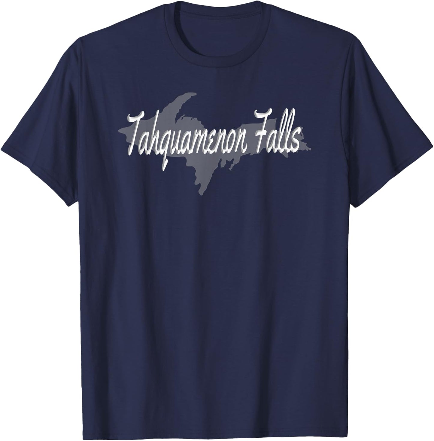 Tahquamenon Falls Upper Peninsula Michigan UP Waterfalls T-Shirt - T-Shirt | Navy