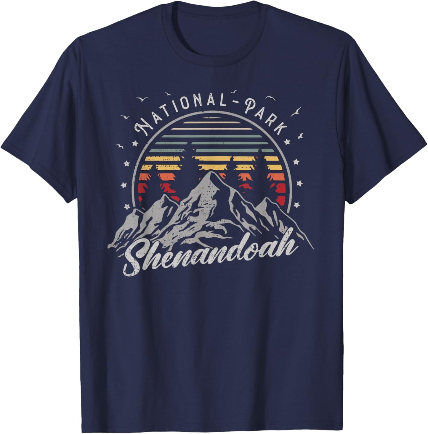 Retro Shenandoah National Park US Vintage Shenandoah T-Shirt - T-Shirt | Navy