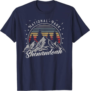 Retro Shenandoah National Park US Vintage Shenandoah T-Shirt - T-Shirt | Navy