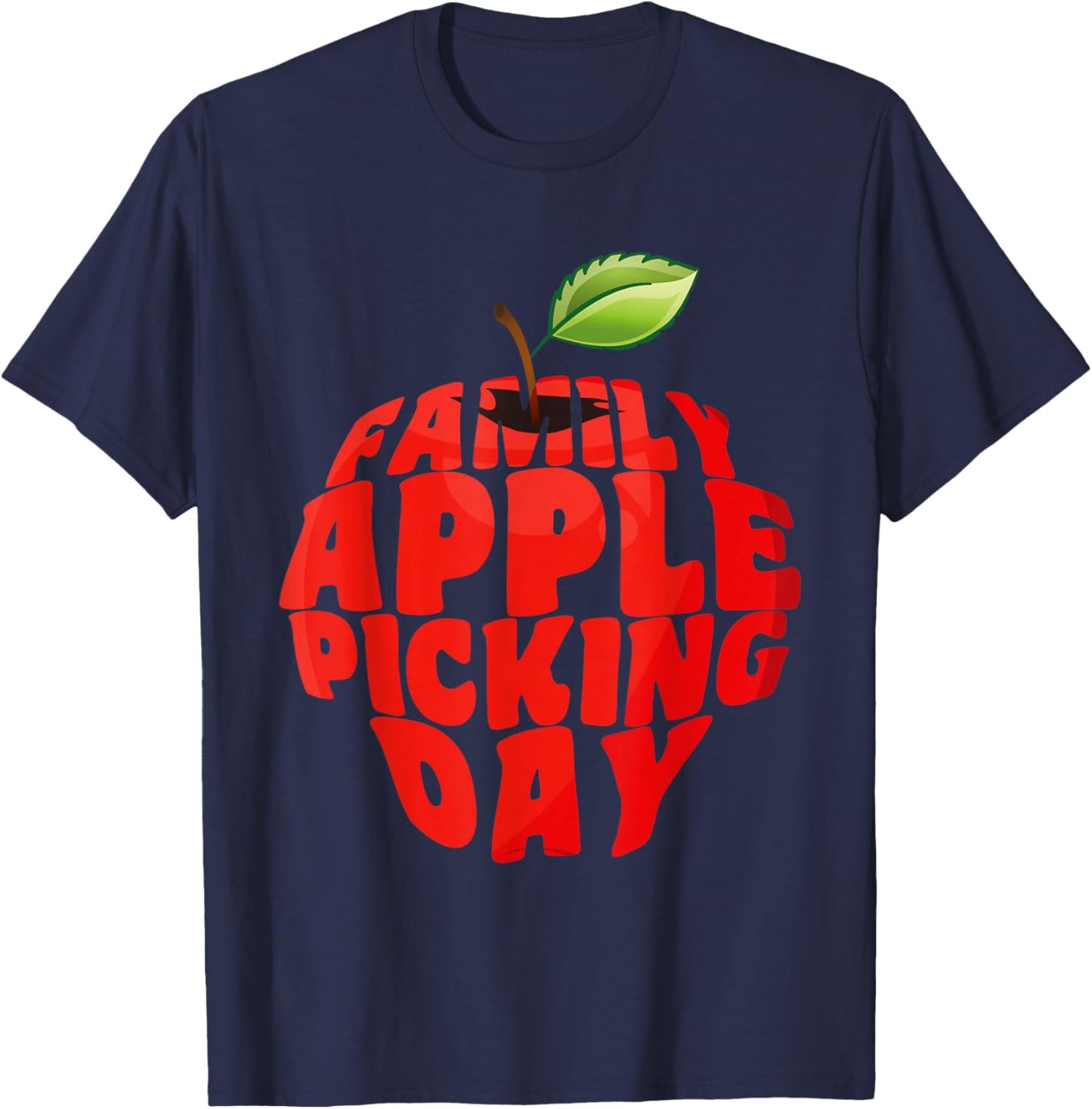 Family Apple Picking Day T-Shirt - T-Shirt | Navy