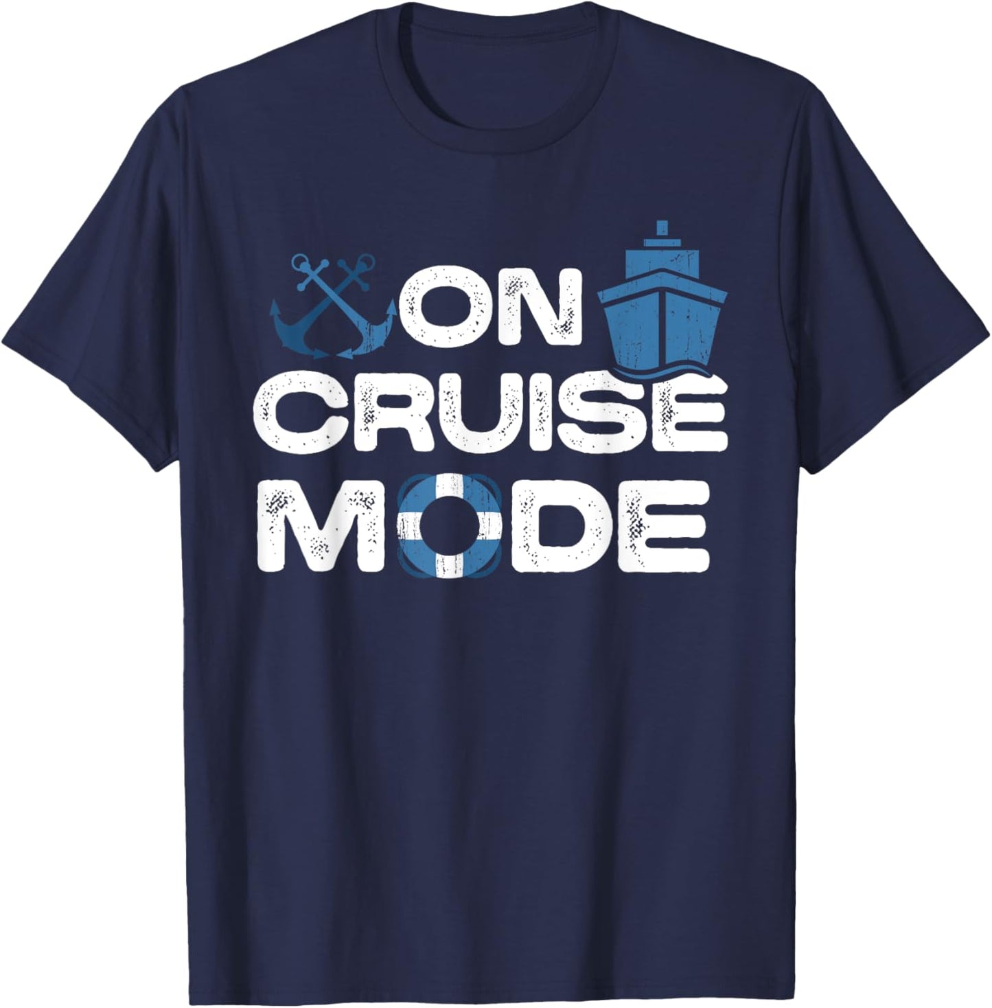 On Cruise Mode T-Shirt - T-Shirt | Navy