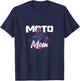 Moto Mom Extreme Sports Dirt Bike Rider Race Biker Offroad T-Shirt - T-Shirt | Navy