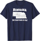 Nebraska Not Everything Is Flat - Funny T-Shirt - T-Shirt | Navy
