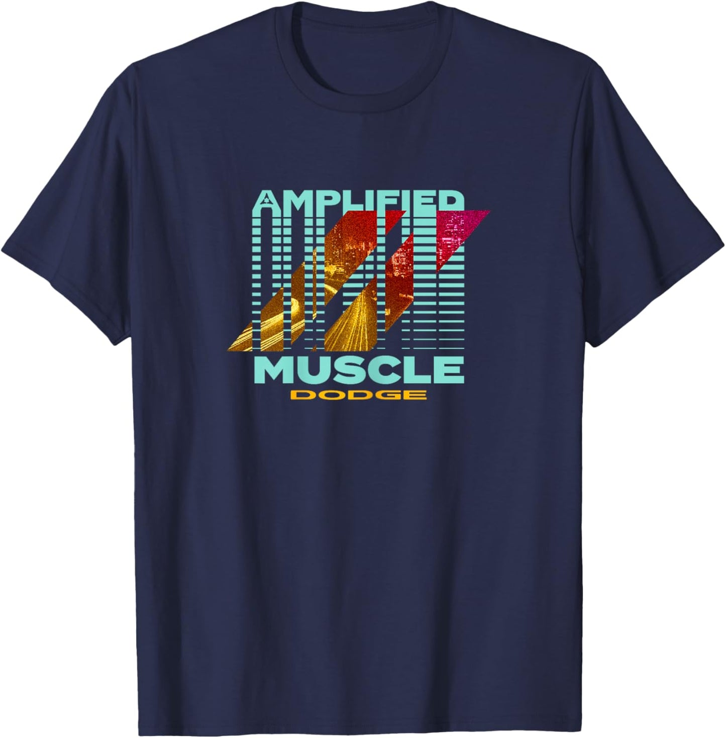 Dodge Amplified Muscle T-Shirt - T-Shirt | Navy