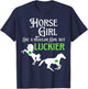 Lucky Cowgirl Horse Girl St. Paddy's Day T-Shirt - T-Shirt | Navy