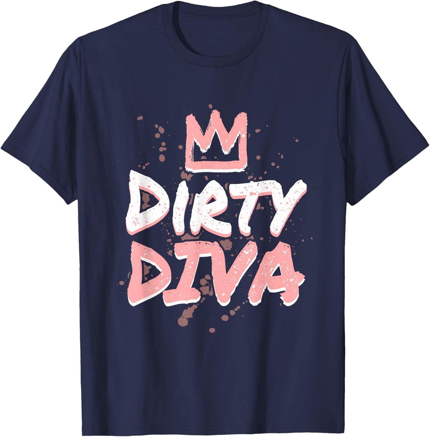Dirty Diva Mud Run Shirts Mud Running Team T-Shirt - T-Shirt | Navy