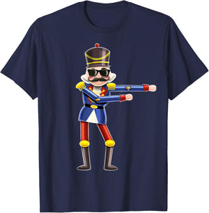 Flossing Nutcracker Shirt Nutcracker Christmas Gift Kids T-Shirt - T-Shirt | Navy