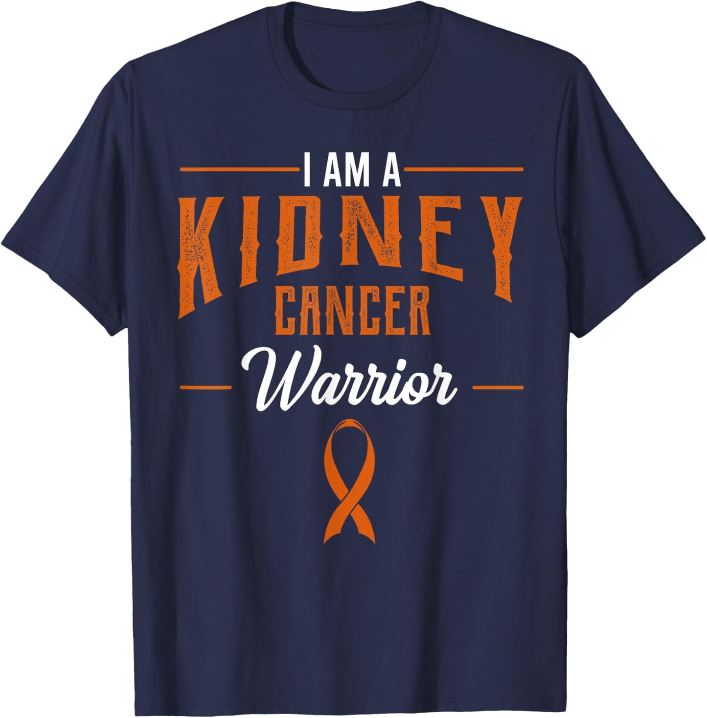 Kidney Cancer Awareness Supporter Wilms Tumor RCC TCC Gift T-Shirt - T-Shirt | Navy