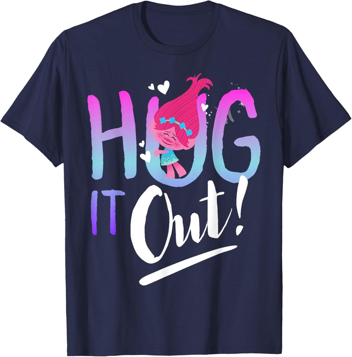 DreamWorks Trolls Hug It Out T-Shirt - T-Shirt | Navy
