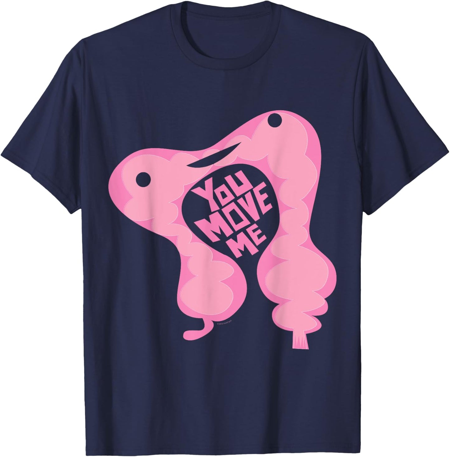 I Heart Guts Cute Colon - Intestine Cartoon Cancer Surgery IBD IBS Humor T-Shirt - T-Shirt | Navy