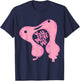 I Heart Guts Cute Colon - Intestine Cartoon Cancer Surgery IBD IBS Humor T-Shirt - T-Shirt | Navy
