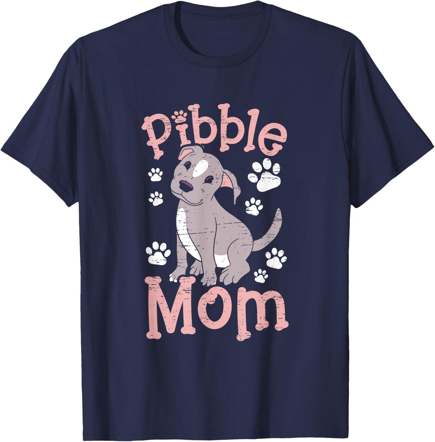 Pibble Mom T-Shirt - T-Shirt | Navy