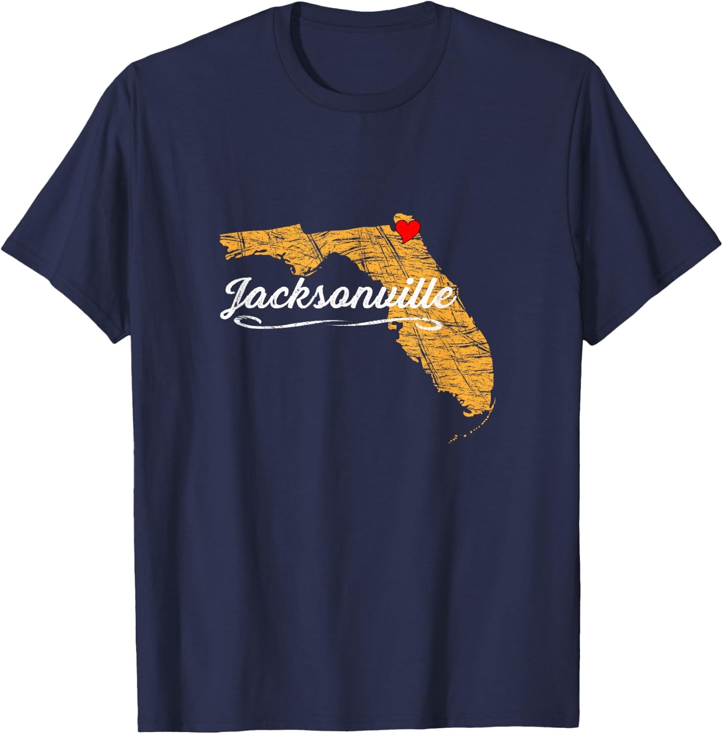 City of JACKSONVILLE - FLORIDA | Vacation Souvenir - Graphic T-Shirt - T-Shirt | Navy