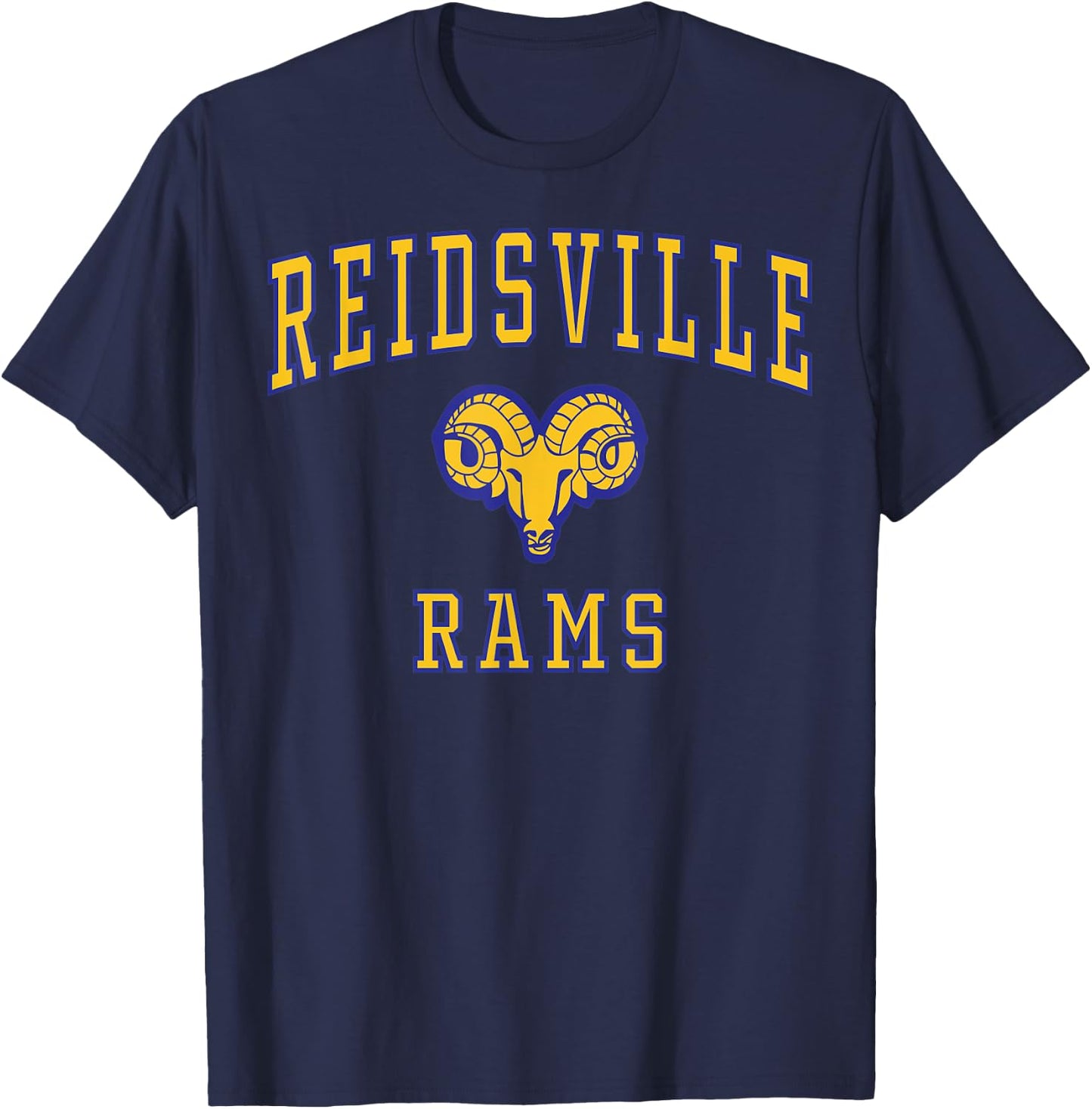 Reidsville High School Rams C1 T-Shirt - T-Shirt | Navy