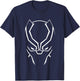 Kids Marvel Avengers Classic Black Panther Super Hero Silhouette T-Shirt - T-Shirt | Navy