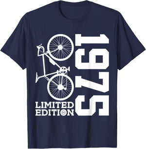 Cyclist 1975 Bike 51st Birthday Racing Bike T-Shirt - T-Shirt | Navy