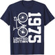 Cyclist 1975 Bike 51st Birthday Racing Bike T-Shirt - T-Shirt | Navy