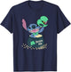 Disney Lilo & Stitch St. Patrick's Day Lucky Me Treasure T-Shirt - T-Shirt | Navy