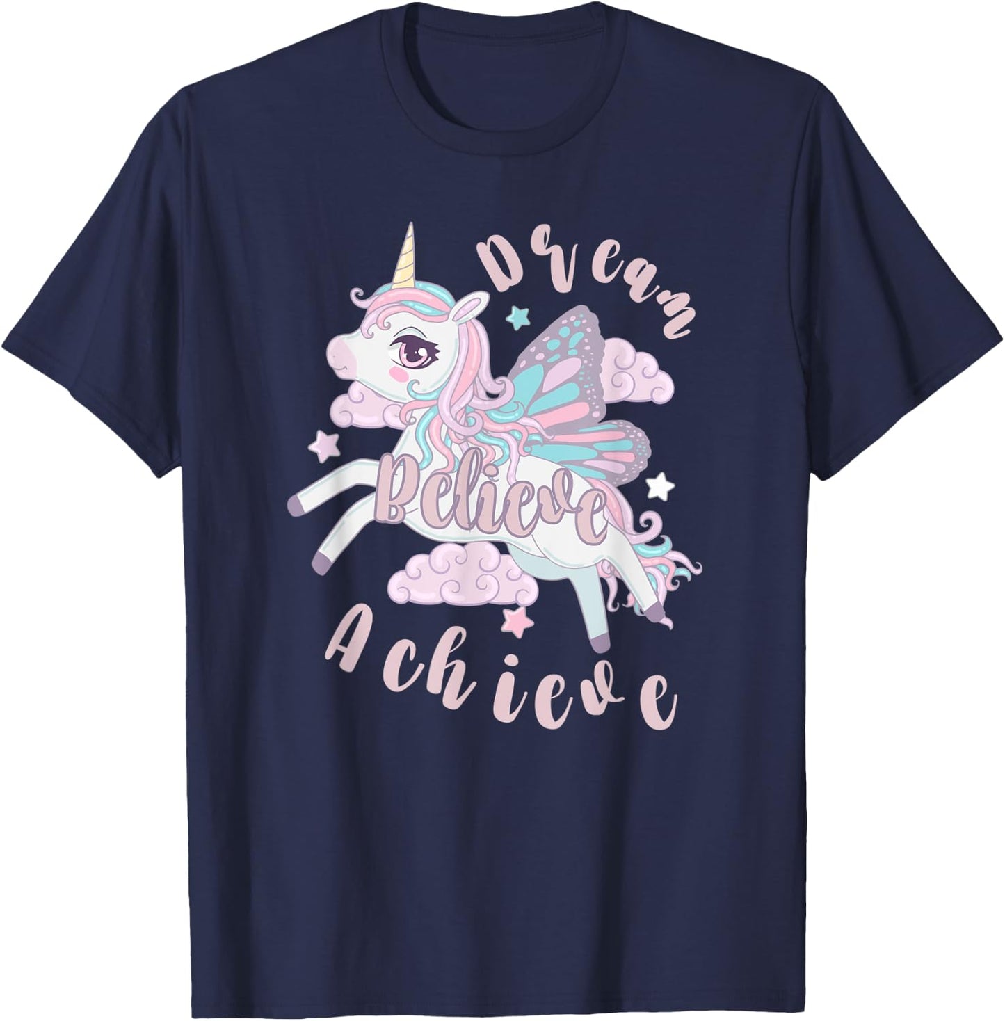 Dream Believe Achieve T-Shirt - T-Shirt | Navy