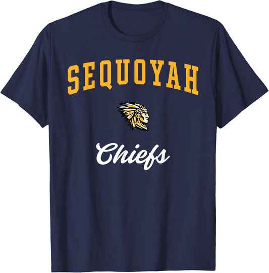 Sequoyah High School Chiefs T-Shirt - T-Shirt | Navy