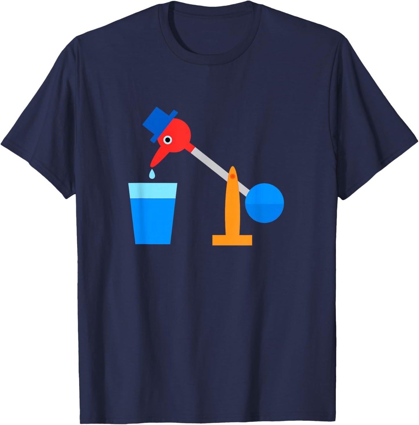 The Original Drinking Bird T-Shirt - T-Shirt | Navy