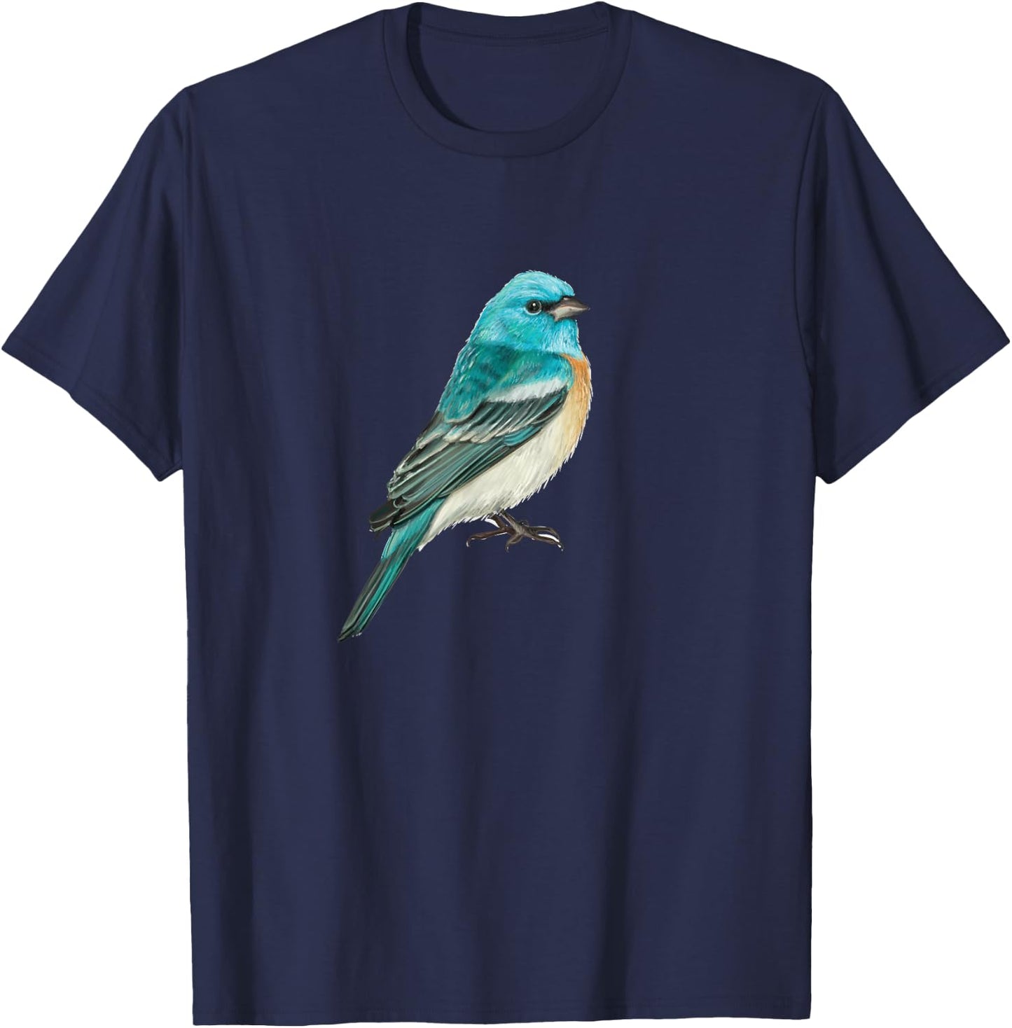 Lazuli Bunting Bird graphic T-Shirt - T-Shirt | Navy