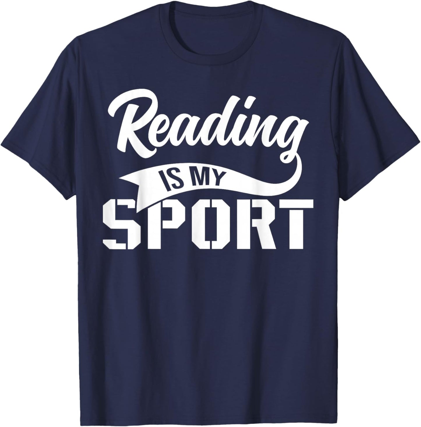 Reading Is My Sport T-Shirt - T-Shirt | Navy