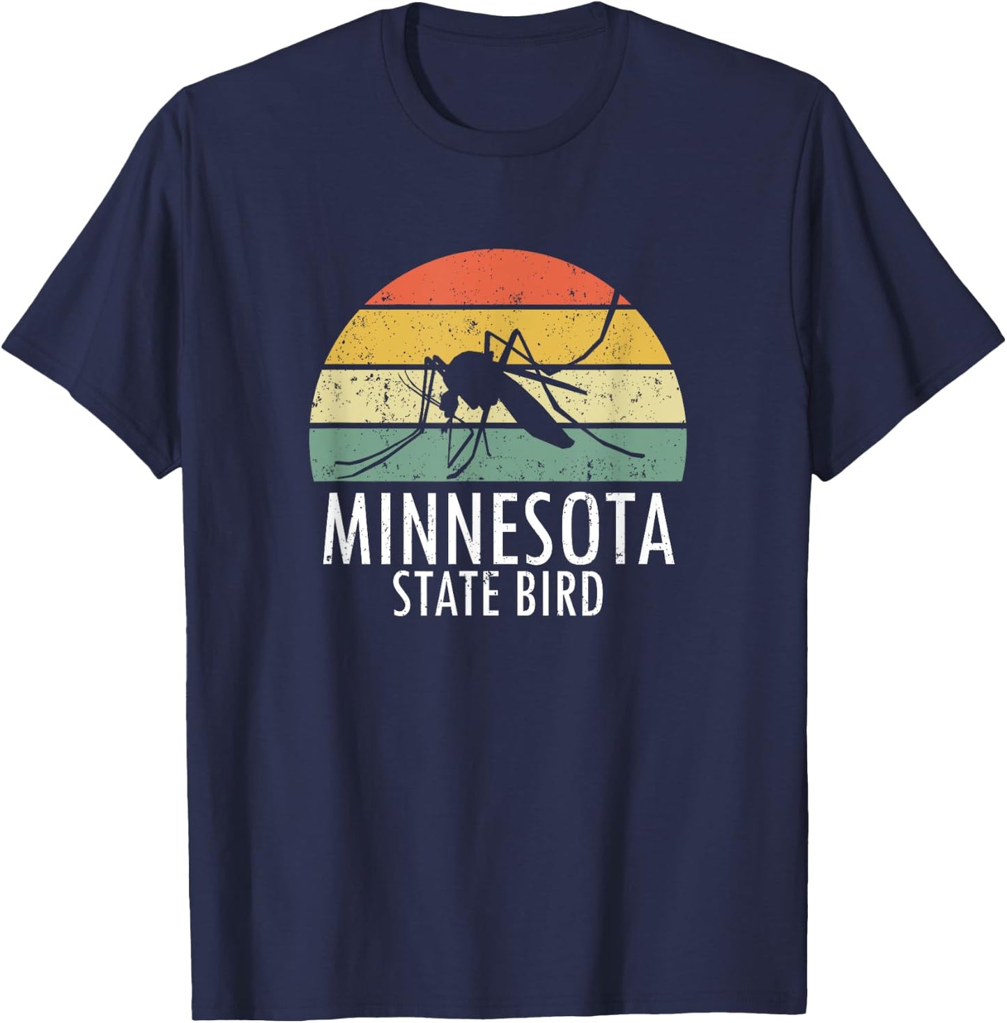 Minnesota Mosquito State Bird Funny Camping Outdoors T-Shirt - T-Shirt | Navy
