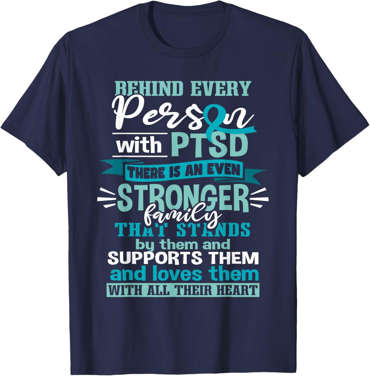 PTSD Support T-Shirt - T-Shirt | Navy
