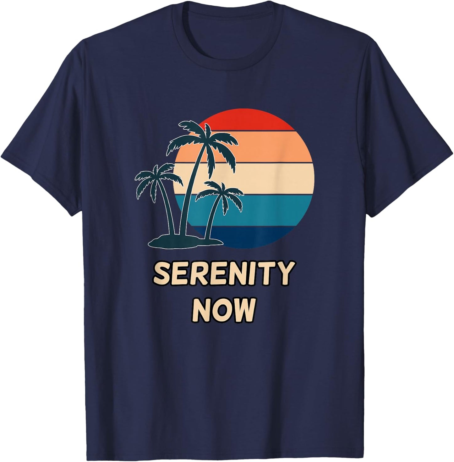 TV Fandom Clothing Express Co -Adults Black Small Serenity Now T-Shirt - T-Shirt | Navy
