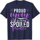 Proud Mom of a very spoiled Poodle Dog funny Poodle Mom T-Shirt - T-Shirt | Navy