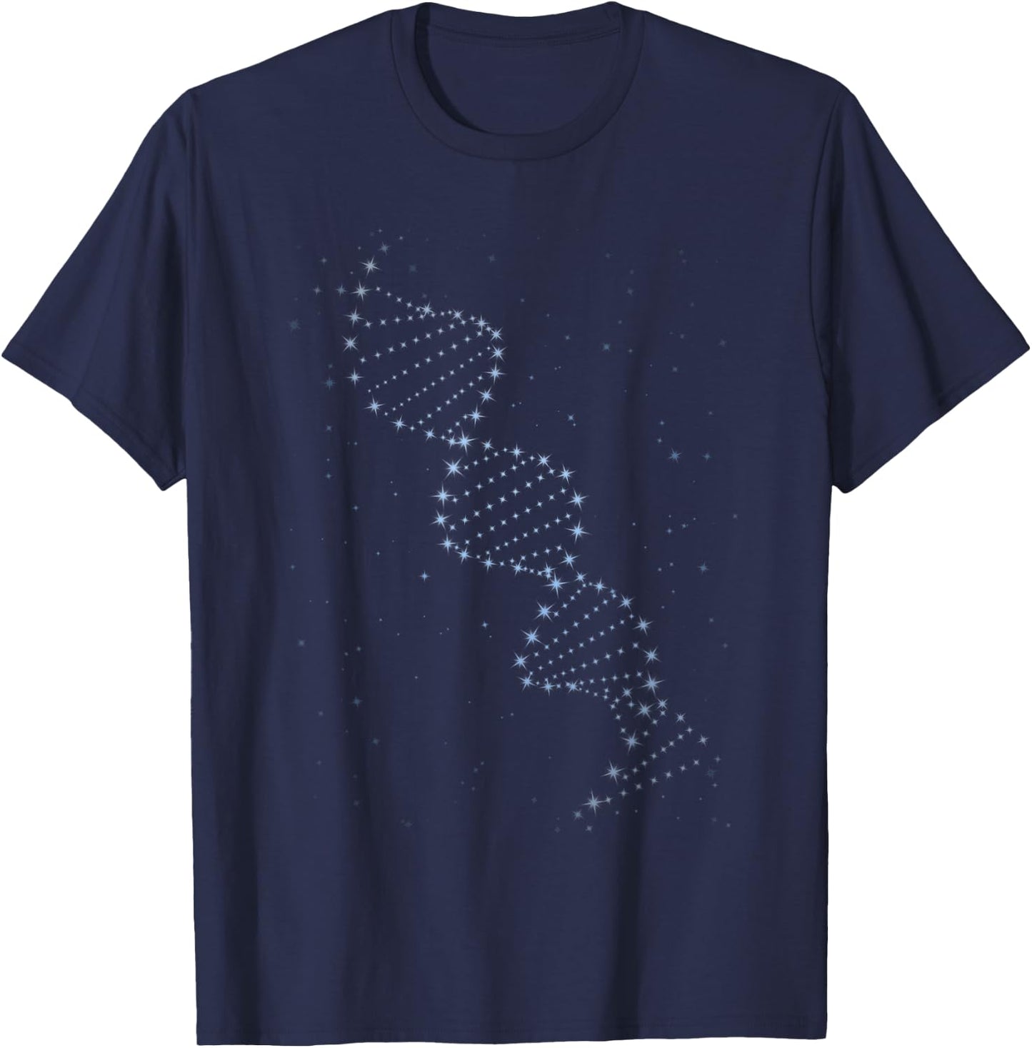 DNA Double Helix Astronomy Science Celestial Gift Men Women T-Shirt - T-Shirt | Navy