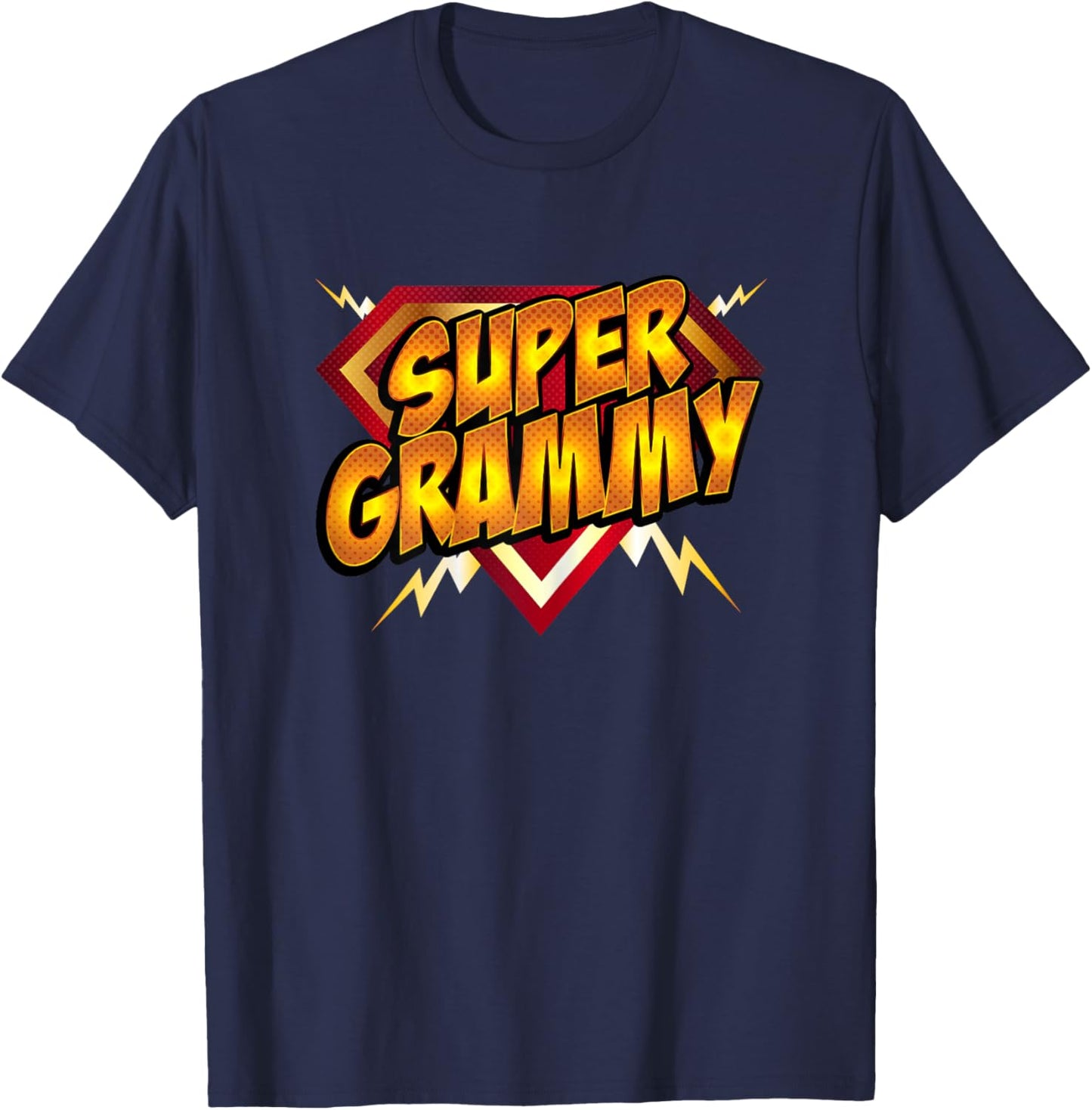 Super Grammy Superhero Grandmother's Comic Book Women T-Shirt - T-Shirt | Navy