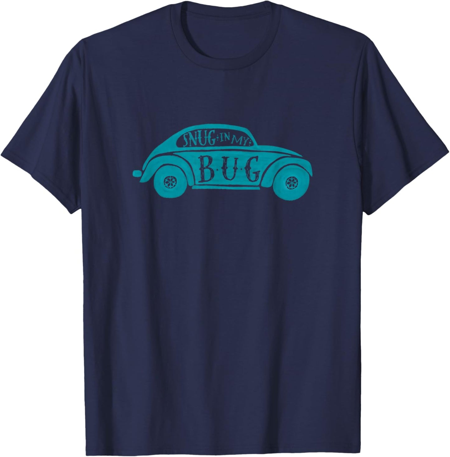 Volkswagen Beetle Snug in My Bug T-Shirt - T-Shirt | Navy
