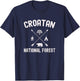 Croatan National Forest Adventure Design T-Shirt - T-Shirt | Navy
