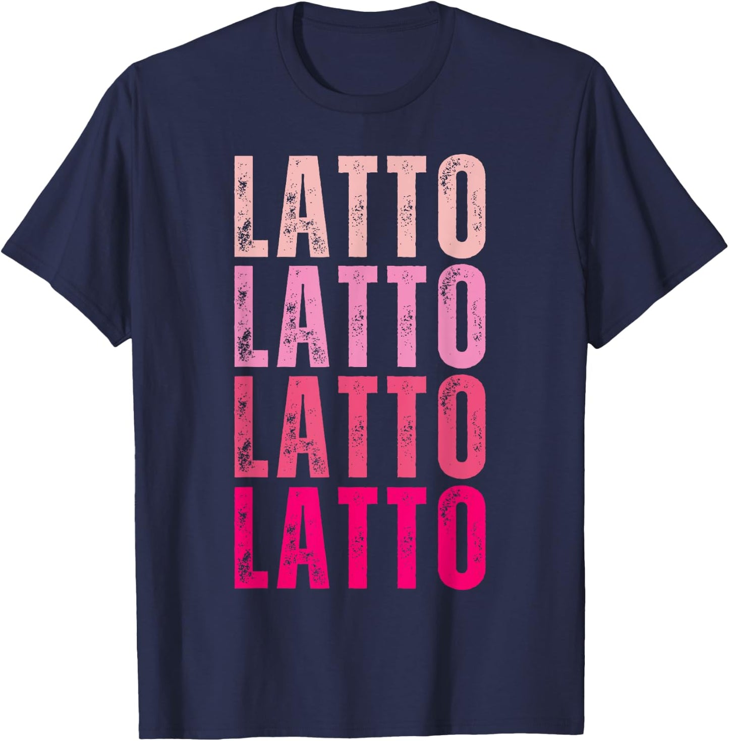 Personalized Name Latto I Love Latto Vintage T-Shirt - T-Shirt | Navy