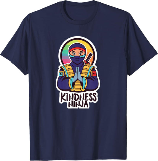 Anti Bullying Kindness Ninja School Teacher Student T-Shirt - T-Shirt | Navy