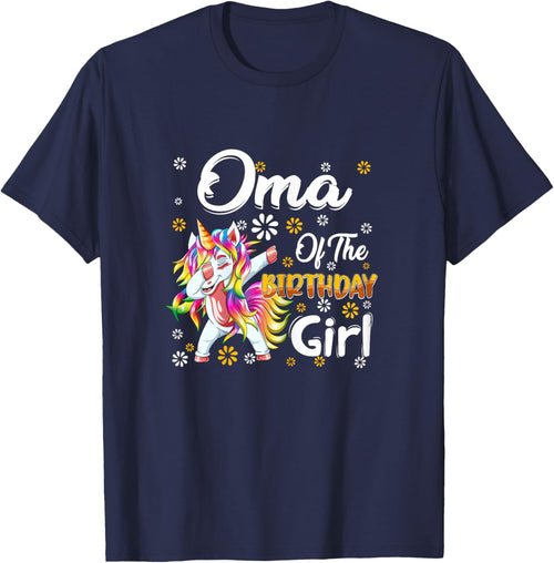 Awesome Dabbing Unicorn Birthday Oma Family Matching