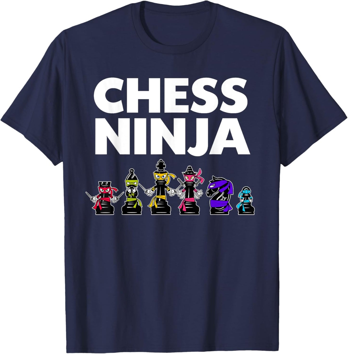 Cool Chess Art for Kids Boys Men Chess Player Chess Lovers Small T-Shirt - T-Shirt | Navy