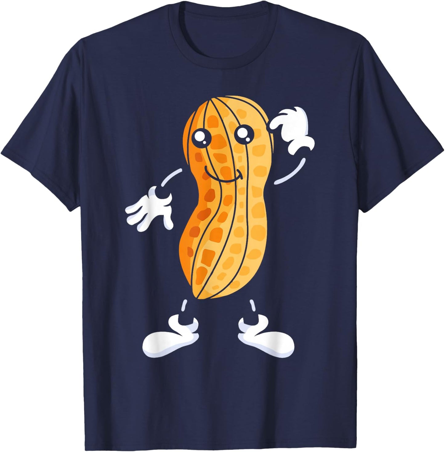 Peanut Graphic Gift, Nut Design, Peanut Design Small T-Shirt - T-Shirt | Navy