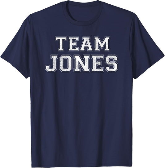 Funny Family Sports Team Jones Last Name Jones T-Shirt - T-Shirt | Navy