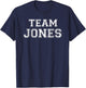 Funny Family Sports Team Jones Last Name Jones T-Shirt - T-Shirt | Navy