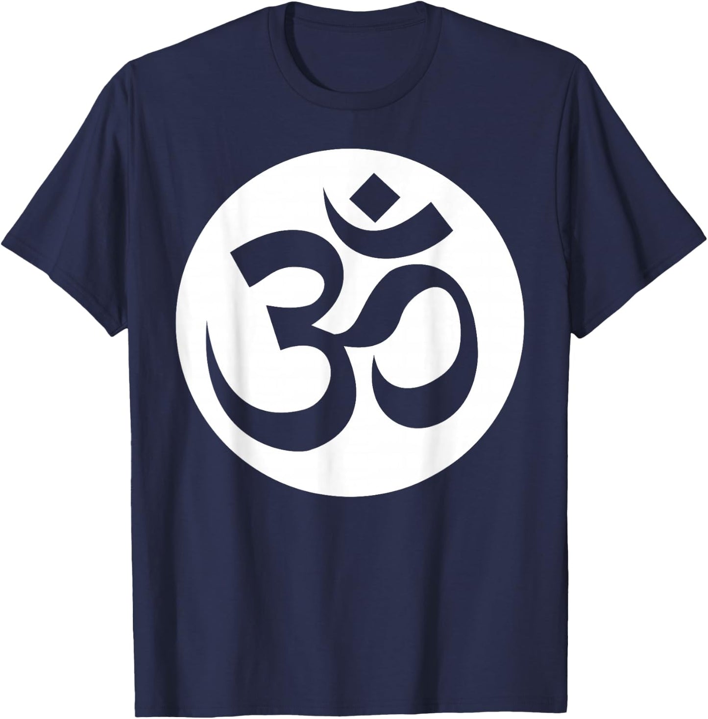 Om Ohm Aum Symbol Spiritual Yoga T-Shirt - T-Shirt | Navy