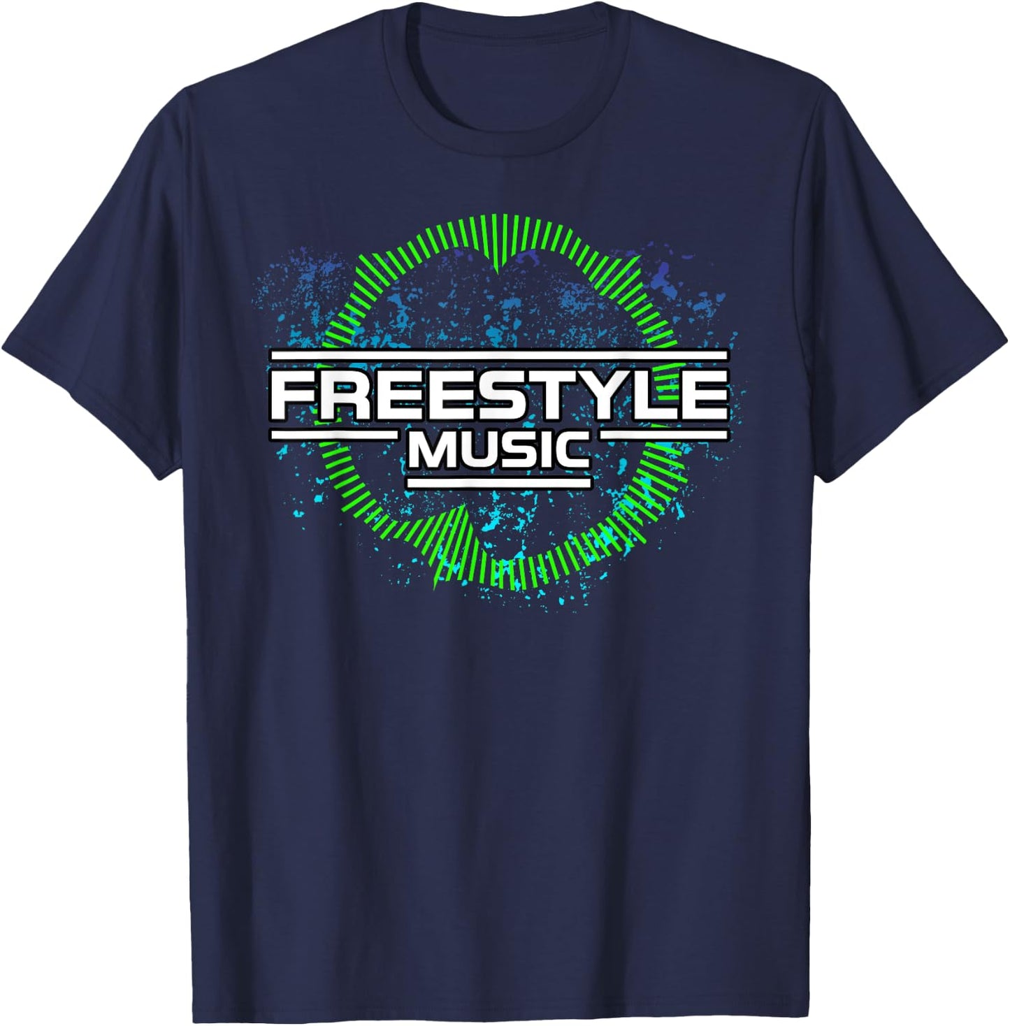 Freestyle Music Dance Electro T-Shirt - T-Shirt | Navy