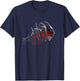 Alien: Romulus Xenomorph Red Distressed Glow T-Shirt - T-Shirt | Navy