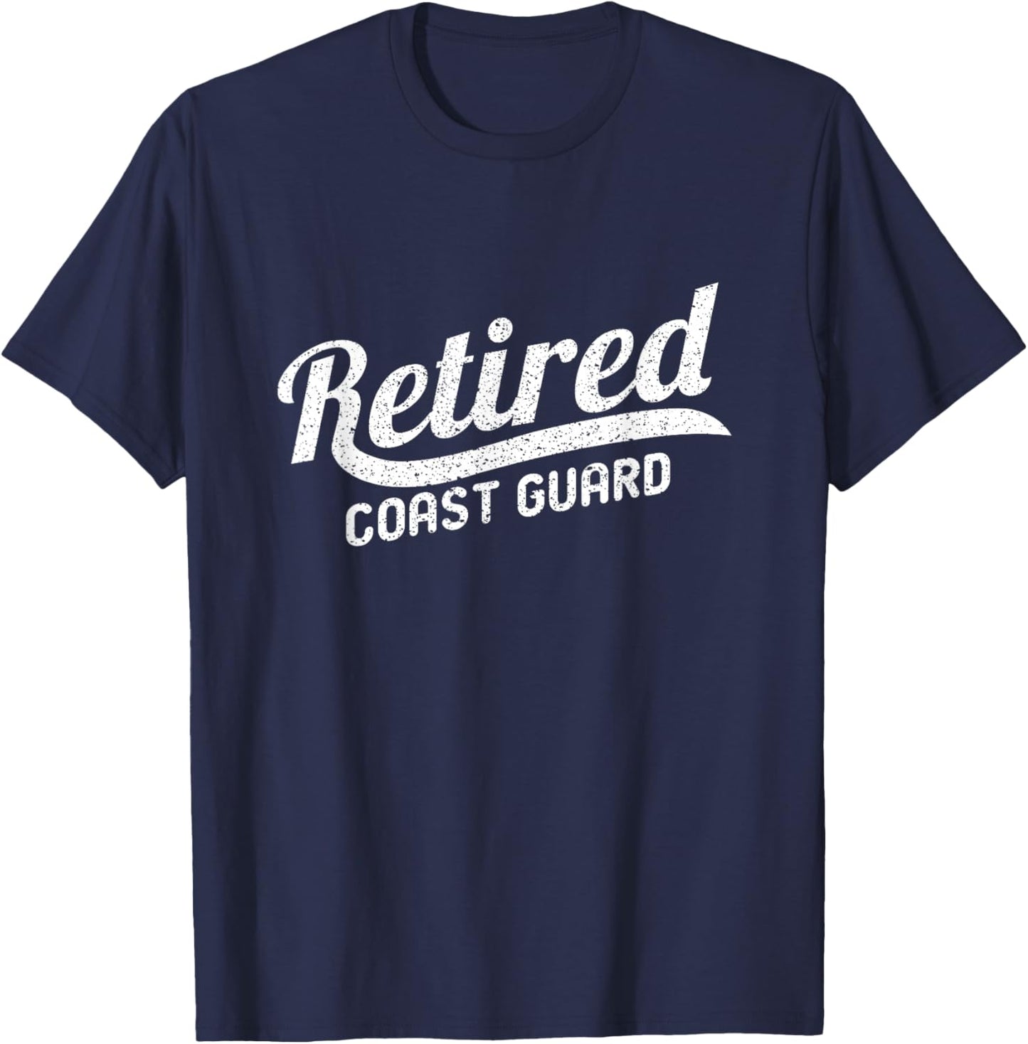 Classic Retirement Retro Retired Coast Guard T-Shirt - T-Shirt | Navy