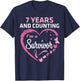 7 Years And Counting I'm A Breast Cancer Survivor Fight Win T-Shirt - T-Shirt | Navy
