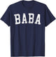 Baba - Classic Bold Font Father's Day Baba T-Shirt - T-Shirt | Navy