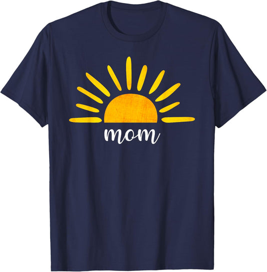 Mom of The Birthday First Trip Around the Sun Birthday T-Shirt - T-Shirt | Navy