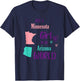 Proud Girl Just a Girl from Minnesota in an Arizona World T-Shirt - T-Shirt | Navy